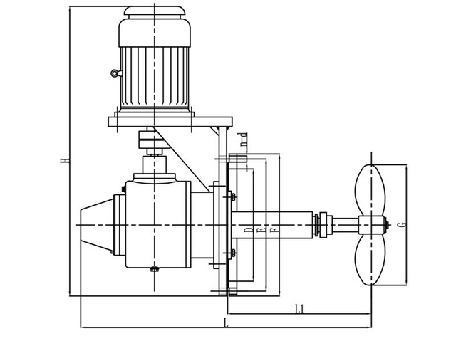 Смесители химической промышленности с боковым входом для больших резервуаров